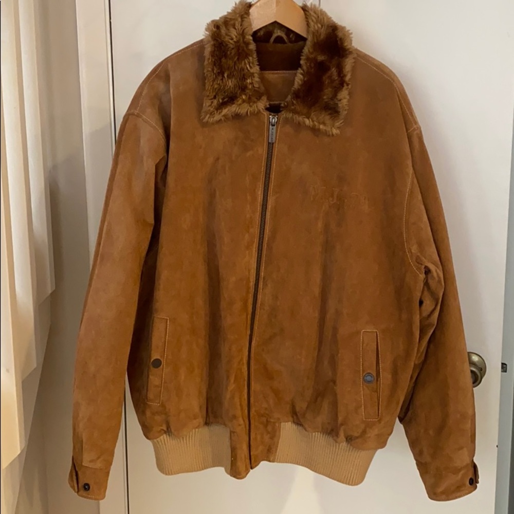 Men’s M. Julian suede leather bomber jacket